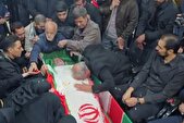 وداع با پیکر مطهر شهیدالقدس سردار کیومرث پورهاشمی در معراج شهدای تهران
