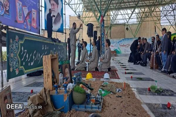 آیین «سال نو با شهدا» در گلزارهای شهدای لرستان+ عکس