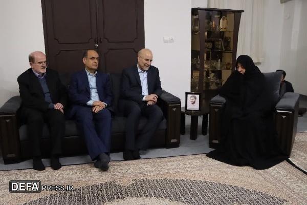 دیدار رئیس مجلس شورای اسلامی با خانواده سردار شهید «حسین املاکی»