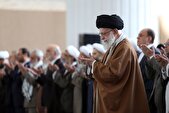نماز عید فطر به امامت رهبر معظم انقلاب اسلامی آغاز شد