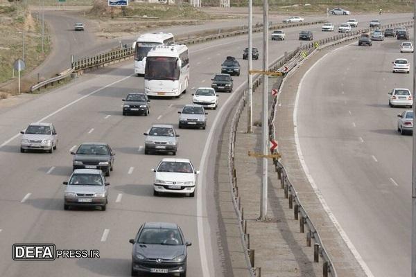 ترافیک در جاده‌ها همزمان با موج بازگشت مسافران نوروزی
