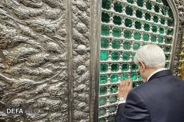 معاون اول رئیس جمهور به زیارت حرم امام رضا (ع) مشرف شد