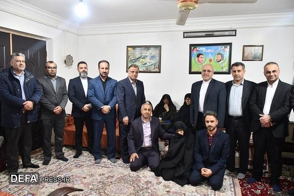 دیدار نوروزی استاندار و مدیرکل بنیاد گلستان با خانواده‌های شهدای امنیت، مدافع حرم و دفاع مقدس