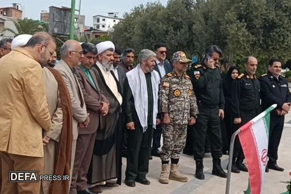 ادای احترام مسئولان بابلسر به مزار سردار شهید «نوبخت»