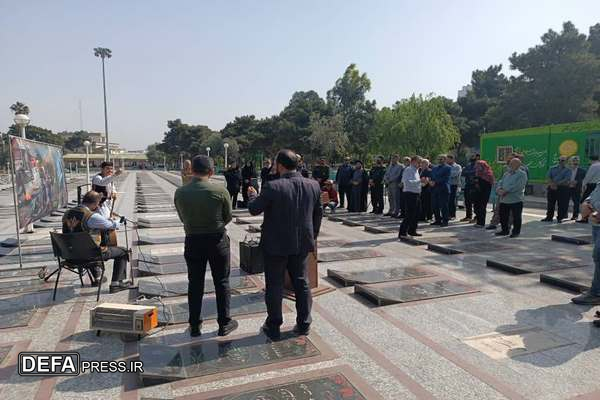 غبار روبی شهدا در امامزاده عبدالله گرگان