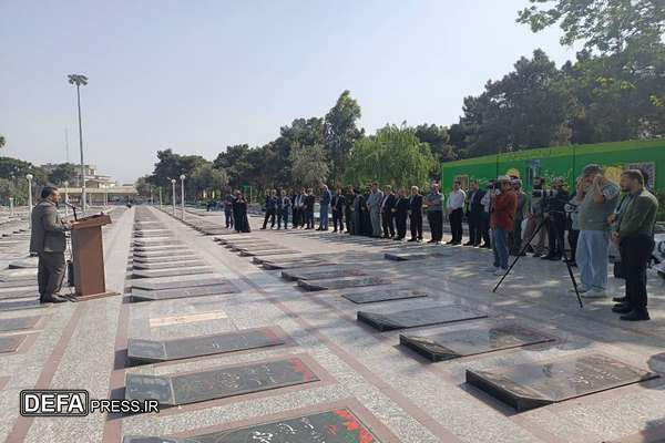 غبار روبی شهدا در امامزاده عبدالله گرگان