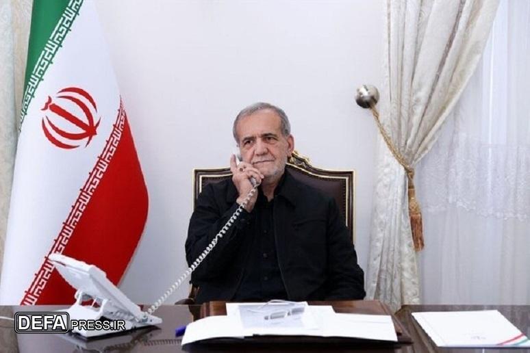 گفت‌وگوی تلفنی پزشکیان با رئیس جمهور عراق