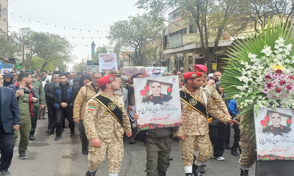 تصاویر/تشییع پیکر جانباز شهید حاج «اباذر فرج‌نیا» در زنجان