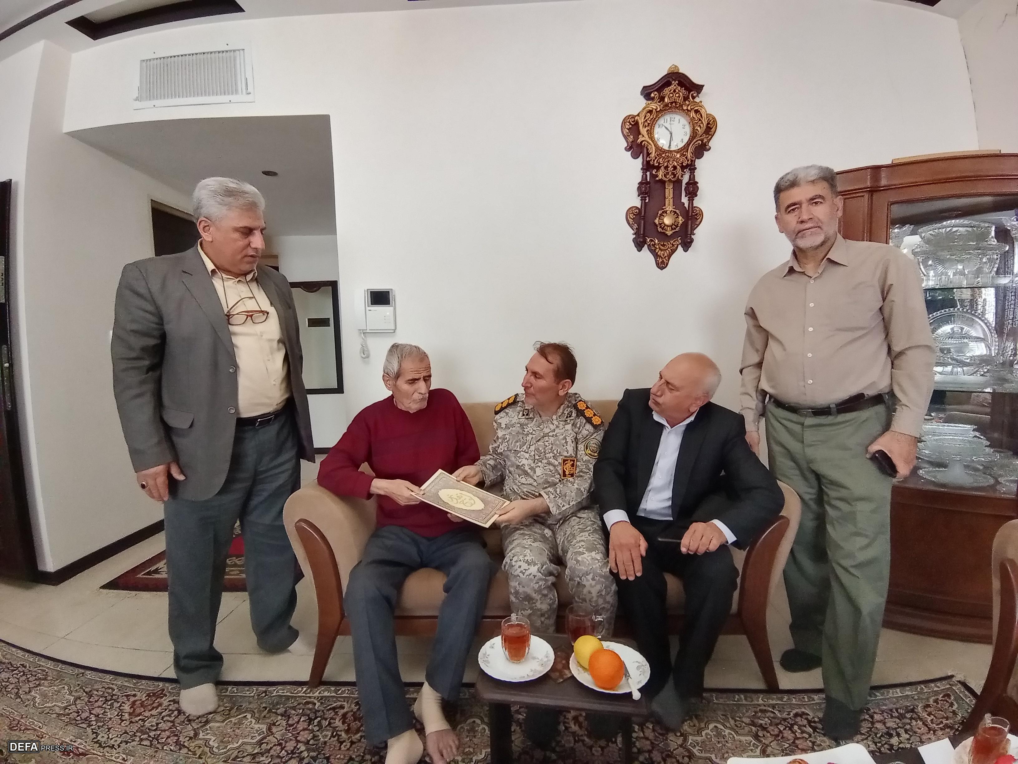 تجلیل از جانباز ارتشی «ناصرنیا» در آستانه روز ارتش