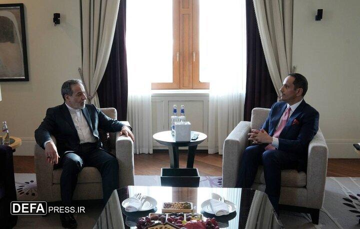 دیدار عراقچی با همتای قطری خود در مسکو