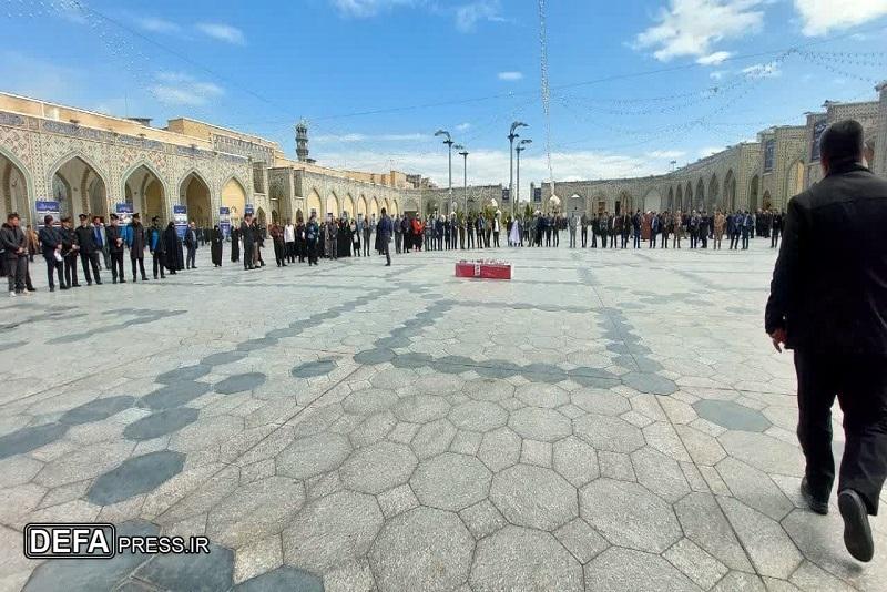 تشییع پیکر شهید مازندرانی در حرم مطهر رضوی+ تصاویر