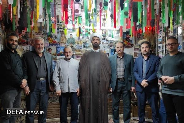 دیدار امام جمعه بهار از بیت‌الشهدا + تصاویر
