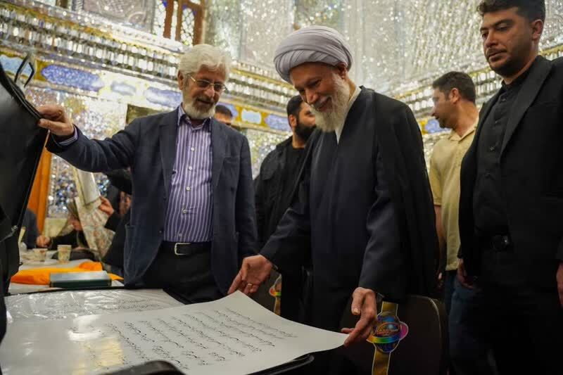 هنرمندان خوشنویس در سومین حرم قلم بر «مشق قدر» زدند
