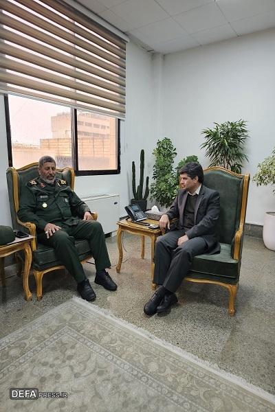 دیدار سردار یوسفعلی‌زاده با فرماندار مشهد در آغاز سال جدید+ تصاویر
