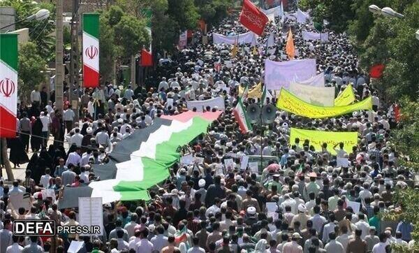 برگزاری راهپیمایی روز قدس در ۵۳ نقطه سیستان و بلوچستان