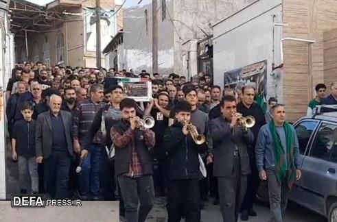 پیکر آخرین مادر شهید روستای خورآباد قم تشییع شد