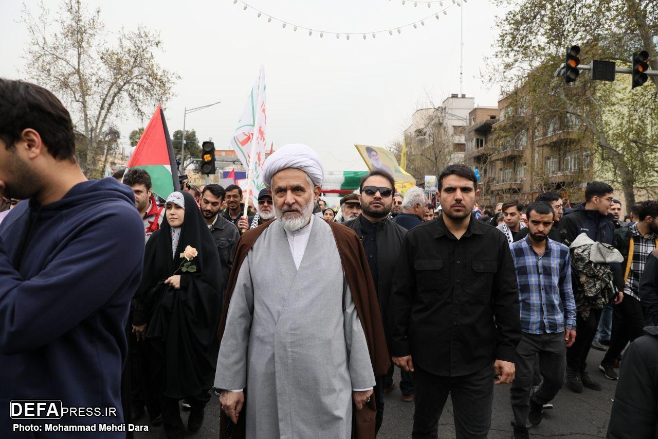 گام‌های استوار مردم تهران برای حمایت از مردم مظلوم فلسطین