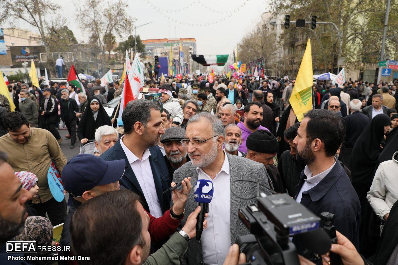 گام‌های استوار مردم تهران برای حمایت از مردم مظلوم فلسطین