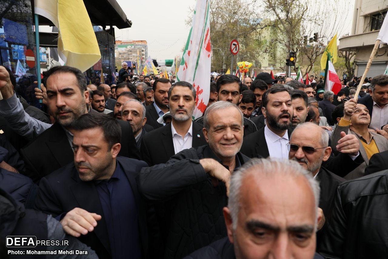 گام‌های استوار مردم تهران برای حمایت از مردم مظلوم فلسطین