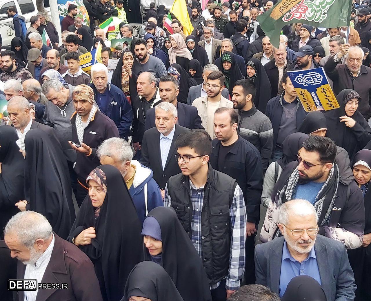 گام‌های استوار مردم تهران برای حمایت از مردم مظلوم فلسطین