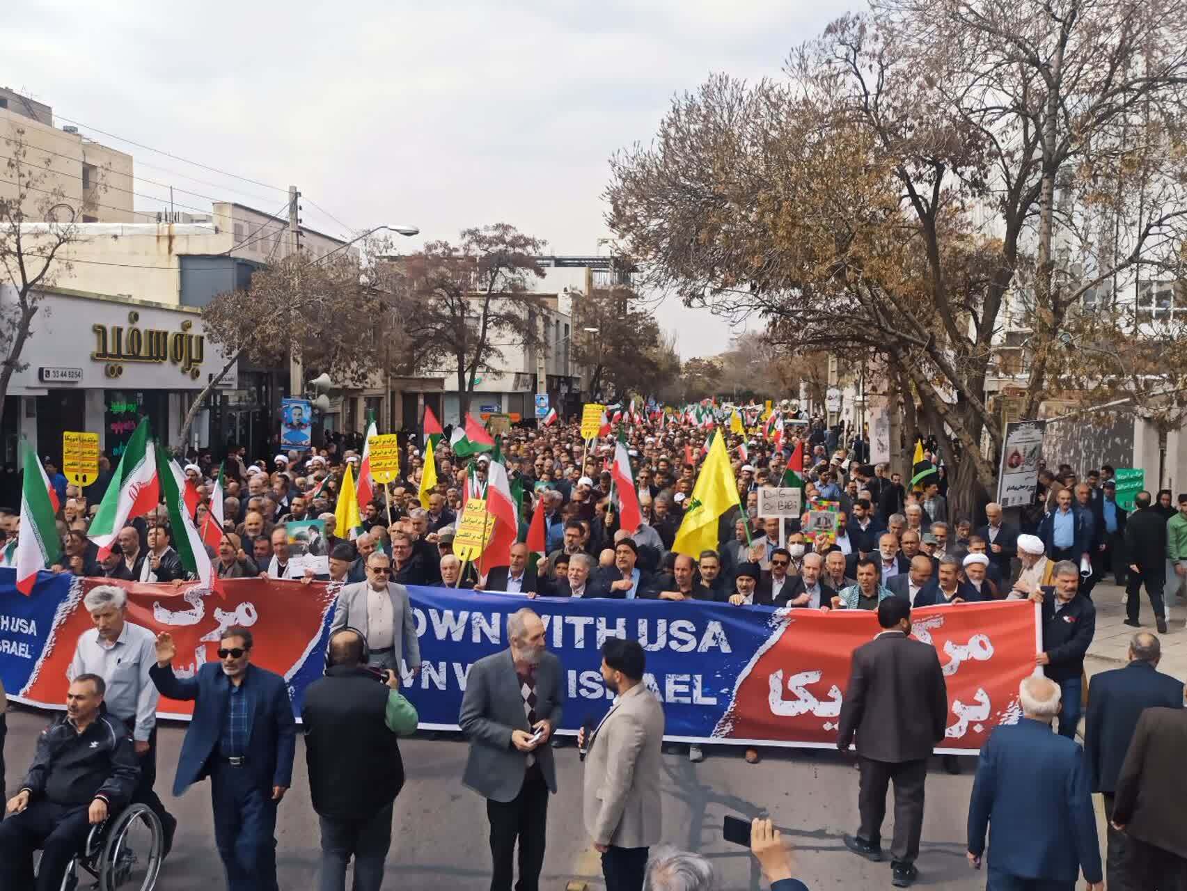 تصاویر/راهپیمایی روز قدس در زنجان برگزار شد