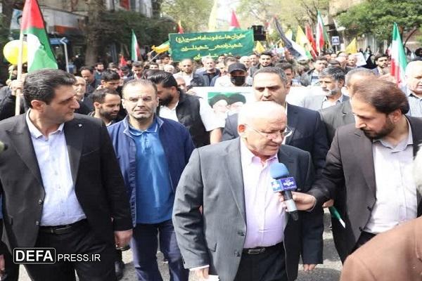 استاندار مازندران: راهپیمایی روز قدس نشانگر اتحاد ملت‌های مسلمان در برابر رژیم صهیونیستی است