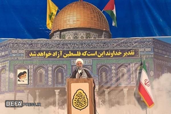 جمهوری اسلامی ایران در مقابل خباثت‌های رژیم جنایتکار صهیونیستی ایستاده است