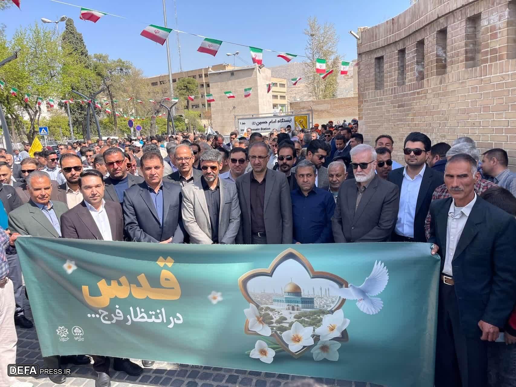 امروز ایران اسلامی به‌صورت متحد صدای ملت مقتدر و مظلوم فلسطین بودند