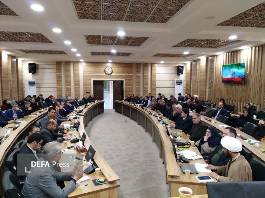 مراسم تکریم و معارفه فرمانده حوزه مقاومت بسیج ادارات شهید باهنر در اراک برگزار شد