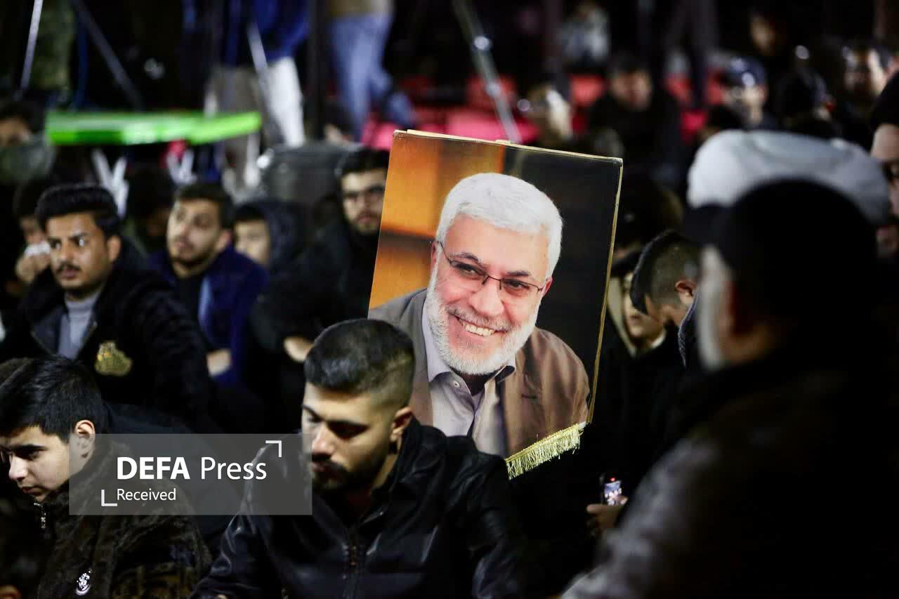 برگزاری مجلس سالگرد شهادت فرماندهان مقاومت در نزدیکی فرودگاه بغداد برگزاری مجلس سالگرد شهادت فرماندهان مقاومت در نزدیکی فرودگاه بغداد