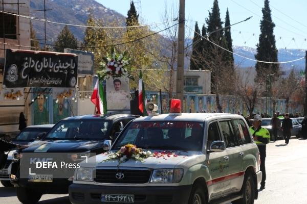 تشییع باشکوه پیکر شهید مرزبان فداکار در یاسوج+ تصاویر