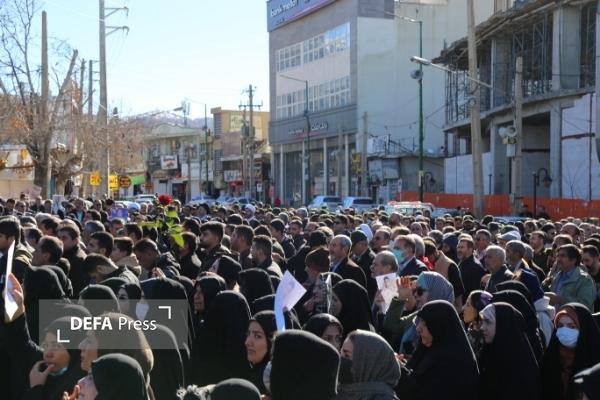 تشییع باشکوه پیکر شهید مرزبان فداکار در یاسوج+ تصاویر