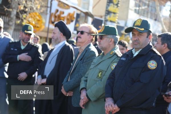 تشییع باشکوه پیکر شهید مرزبان فداکار در یاسوج+ تصاویر