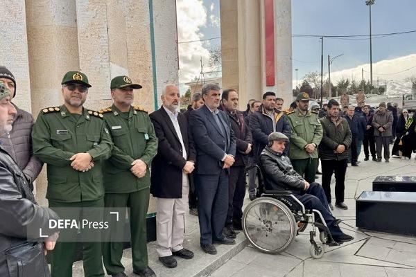 برگزاری مراسم غبارروبی گلزار مطهر شهدای همدان به مناسبت روز جهانی مقاومت + تصاویر