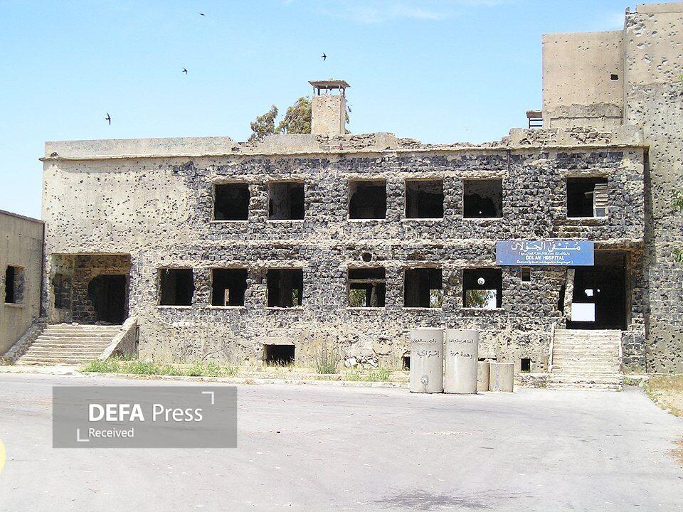 تخریب بیمارستان تاریخی در قنیطره سوریه توسط نظامیان صهیونیست تخریب بیمارستان تاریخی در قنیطره سوریه توسط نظامیان صهیونیست