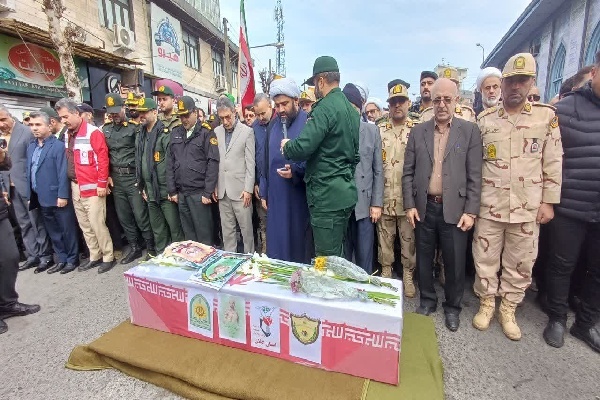 تشییع پیکر شهید امنیت «امیرحسام جوینده» در صومعه‌سرا