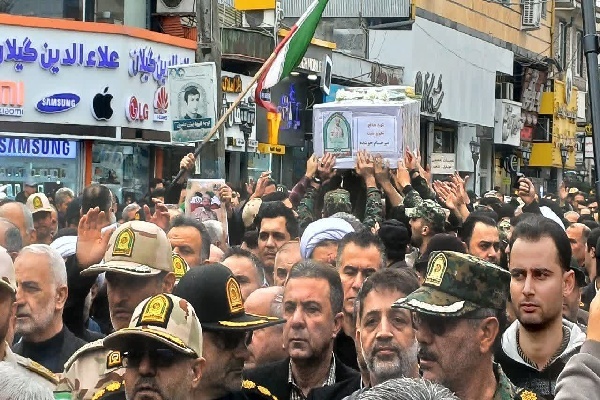 تشییع پیکر شهید امنیت «امیرحسام جوینده» در صومعه‌سرا