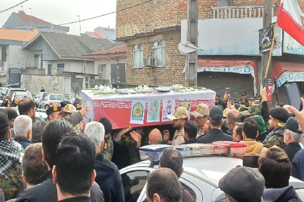 تشییع پیکر شهید امنیت «امیرحسام جوینده» در صومعه‌سرا