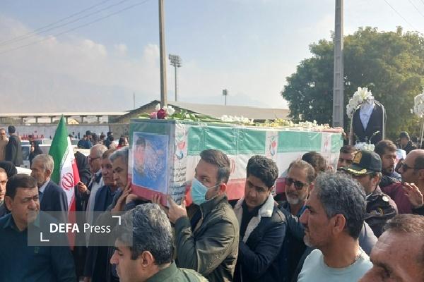 تشییع شهدای مدافع امنیت در گچساران