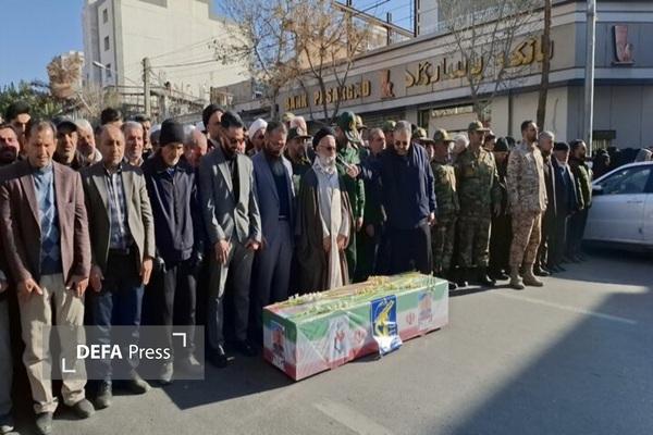 پیکر شهید نصرتی در زادگاهش به خاک سپرده شد