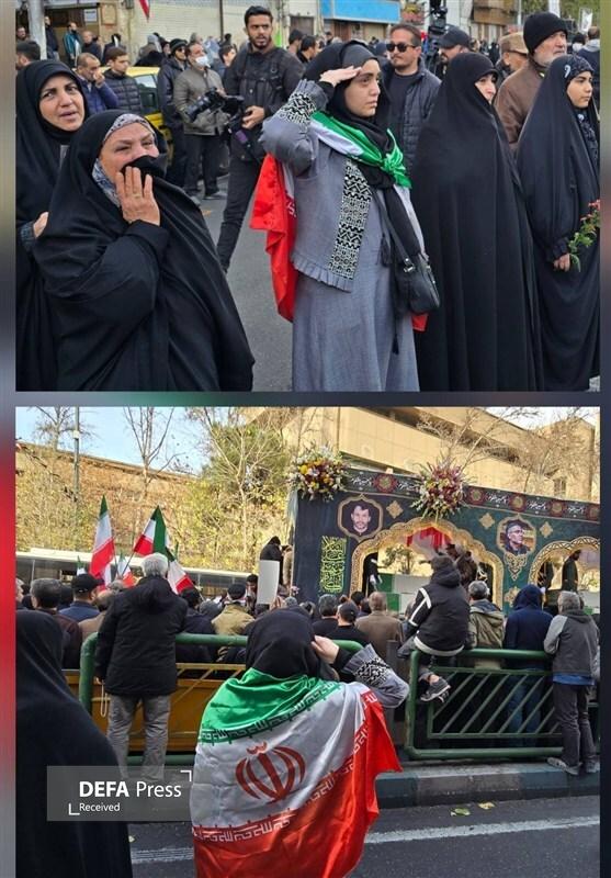 تهرانی‌ها شهدای مردمی و مدافعان امنیت را بدرقه کردند