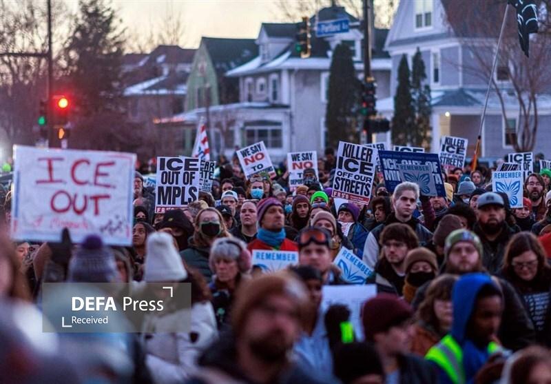 شهر مینیاپولیس آمریکا بار دیگر صحنه اعتراضات شد شهر مینیاپولیس آمریکا بار دیگر صحنه اعتراضات شد