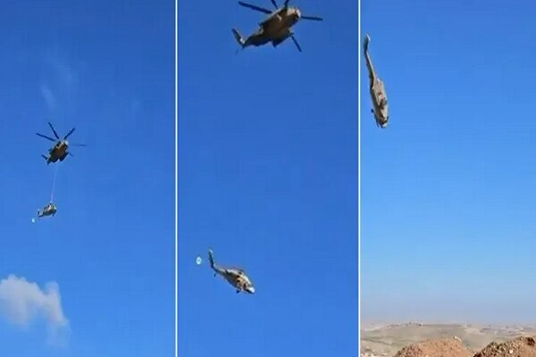 سقوط بالگرد نظامی اسرائیلی در جنوب بیت لحم سقوط بالگرد نظامی اسرائیلی در جنوب بیت لحم