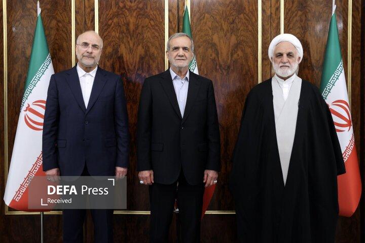 سران قوا: شبانهروز و متعهدانه برای حل مشکلات تلاش میکنیم سران قوا: شبانهروز و متعهدانه برای حل مشکلات تلاش میکنیم