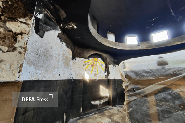 آتش‌زدن ساختمان امامزادگان سه‌تن ساری به دست معاندین + تصاویر