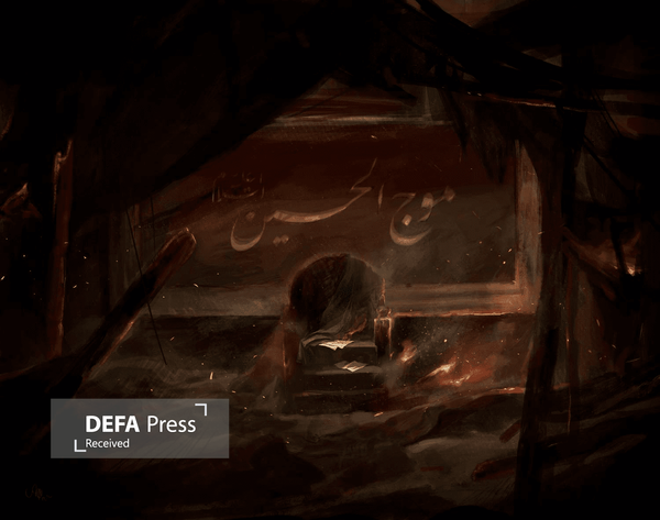 نقاشی روحالامین برای حسینیهای که در آتش سوخت نقاشی روحالامین برای حسینیهای که در آتش سوخت