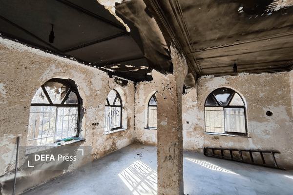 آتش‌زدن ساختمان امامزادگان سه‌تن ساری به دست معاندین + تصاویر