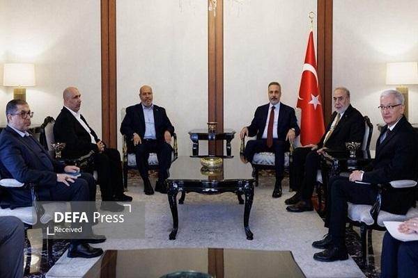 دیدار وزیر خارجه ترکیه با هیئت ارشد حماس دیدار وزیر خارجه ترکیه با هیئت ارشد حماس