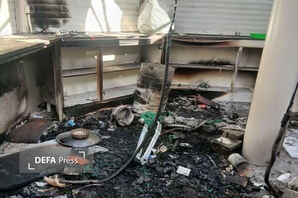 خاکستر آتش اغتشاشات بر جان چایخانه پارک ملت مشهد خاکستر آتش اغتشاشات بر جان چایخانه پارک ملت مشهد