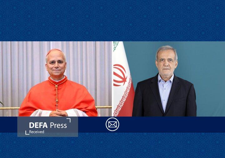 پیام تبریک رئیس جمهور به رهبر کاتولیک‌های جهان